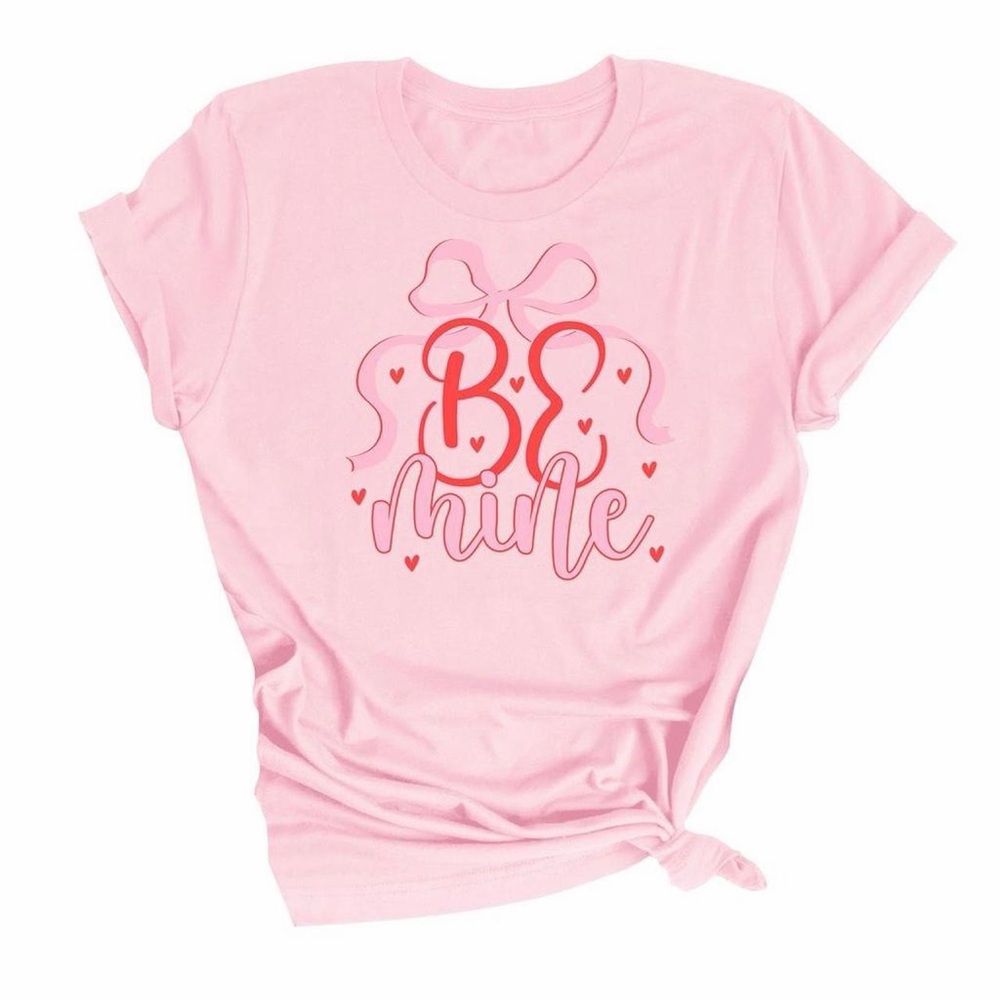 Pink 'Be Mine' Graphic T-Shirt